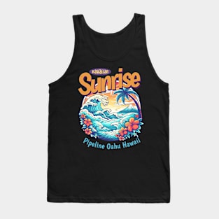 Pipeline Hawaii surf 8212 Tank Top